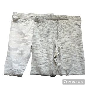 Children’s stripped and camo white leggings